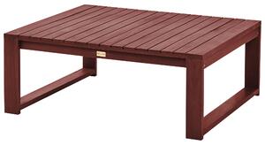 Zahradní konferenční stolek z akátového dřeva 90 x 75 cm mahagonový hnědý TIMOR II