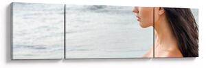 Obraz ženy na pláži (170x50 cm)