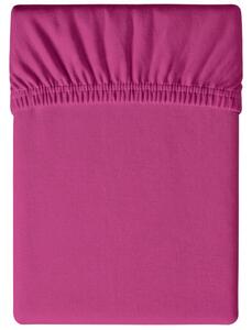 Bavlněné prostěradlo s gumou STANDARD 90 x 200 cm purpurové