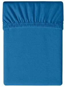 Jersey prostěradlo modré 90 x 200 cm