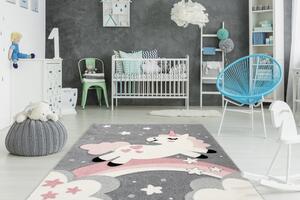 Kayoom Dětský koberec Australia - Mitchell růžová Rozměr: 80 x 150 cm