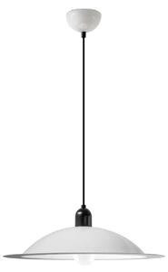 Závěsná lampa LED Stilnovo Lampiatta, Ø 50 cm, bílá