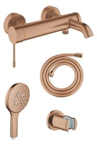 Vanová baterie Grohe se sprchovým setem 150 mm kartáčovaný warm sunset GBAL6