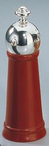 Chiarugi CHERRY Mlýnek na pepř i sůl, červená vosková barva , třešňové dřevo, postříbřená mosaz