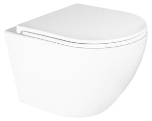 Záchodová mísa OLTENS Hamnes Kort, hluboký splach, nástěnná, PureRim, 37 x 49 cm, s technologií SmartClean