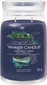 Yankee Candle vonná svíčka Signature ve skle velká Lakefront Lodge 567g