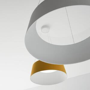 Závěsné svítidlo Stilnovo Oxygen LED, žlutá barva, Ø 56 cm