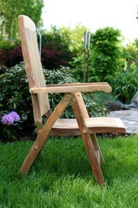 Texim AMERICA I - teaková zahradní skládací a polohovací židle