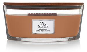 WoodWick vonná svíčka s dřevěným knotem Elipsa Santal Myrrh 453,6 g