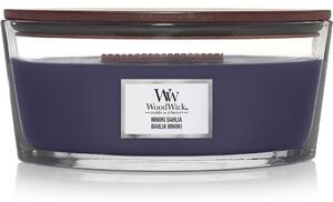 WoodWick vonná svíčka s dřevěným knotem Elipsa Hinoki Dahlia 453 g