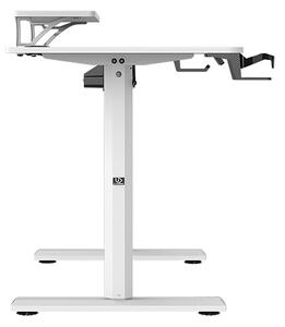 Elektricky výškově nastavitelný stůl HIGHLANDER - 120 cm, bílá