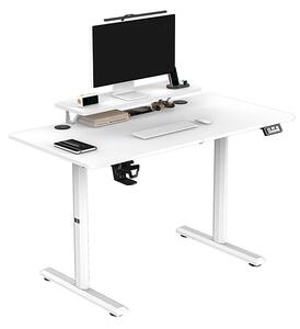 Elektricky výškově nastavitelný stůl HIGHLANDER - 120 cm, bílá