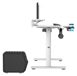 Elektricky výškově nastavitelný stůl HIGHLANDER - 120 cm, bílá