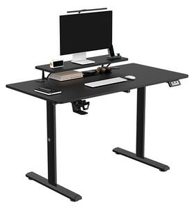 Elektricky výškově nastavitelný stůl HIGHLANDER - 120 cm, černá
