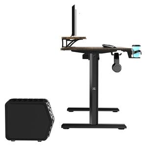 Elektricky výškově nastavitelný stůl HIGHLANDER - 120 cm, hnědá