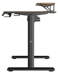 Elektricky výškově nastavitelný stůl HIGHLANDER - 120 cm, hnědá