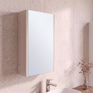 Rodan Zrcadlová Skříňka 40 cm - Šedá - Boční Panely Kašmír - Závěsná - Bezúchytková - 1dveřová - CLASSIC