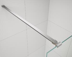 Polysan ESCA CHROME jednodílná sprchová zástěna do prostoru, sklo Flute, 1000 mm