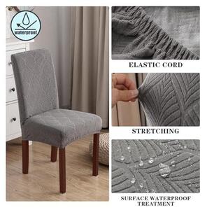 Moderní elastické potahy na jídelní židle – sada 4/6 kusů