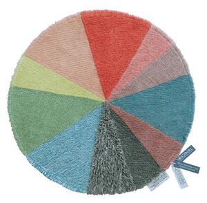 Pratelný ručně tkaný vlněný dětský koberec ø120 cm Pie Chart – Lorena Canals