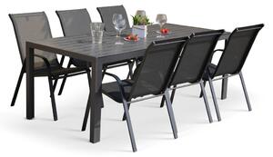 Texim VIKING XL - zahradní jídelní stůl + 6 x židle RAMADA