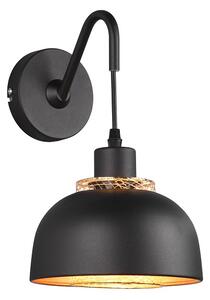 Trio Leuchten R20811732 PUNCH - Nástěnná černá lampa s vypínačem na kabelu, 1 x E27 (Černá nástěnná lampa s kabelem do zásuvky)