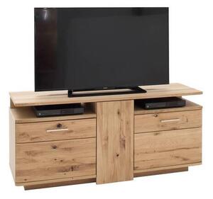 KOMODA POD TELEVIZI, sukový dub, barvy dubu, 155/72/50 cm Livetastic - Komody z masivu, Online Only