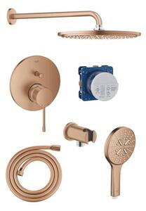 Sprchový systém Grohe s pákovou baterií kartáčovaný warm sunset GBAL10