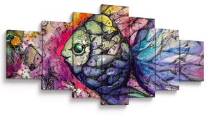 Obraz - Barevná rybička (210x100 cm)
