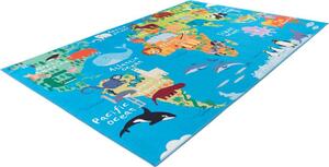 Obsession Dětský koberec My Torino Kids 233 World Map Rozměr koberce: 80 x 120 cm
