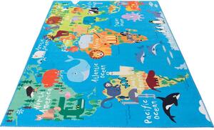 Obsession Dětský koberec My Torino Kids 233 World Map Rozměr koberce: 80 x 120 cm