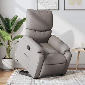 Zvedací polohovací křeslo taupe textil 3204832