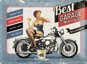 Nostalgic Art Plechová Cedule Best Garage For Motorcycles