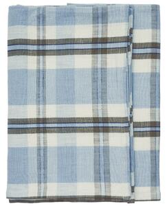 Bavlněný ubrus Checked Light Blue 150 × 150 cm
