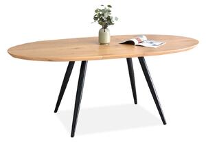 Jídelní stůl Lisbon (dub + černá). Akce -14%