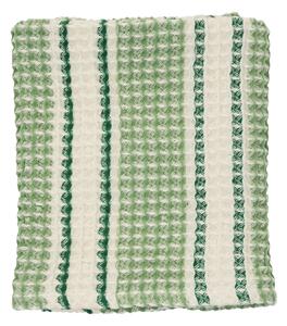 Vaflový ručník Green/Off White 50 × 80 cm