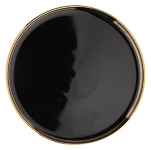 Altom Porcelánový dezertní talíř Palazzo 21 cm, černá