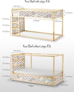 Samolepky Ikea Kura Bed Moderní vzorek čod