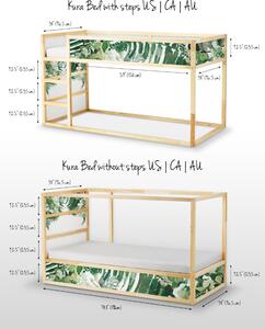 Samolepky Ikea Kura Bed Tropická zelená