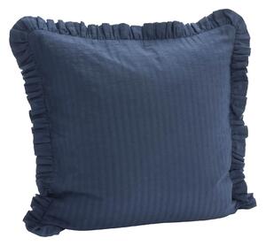 Povlak na polštář Ruffled Dark Blue 50 × 50 cm
