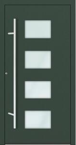 Hliníkové vchodové dveře FM Turen Premium P90 M211 zelená RAL6009