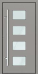 Hliníkové vchodové dveře FM Turen Premium P90 M211 šedá RAL9007