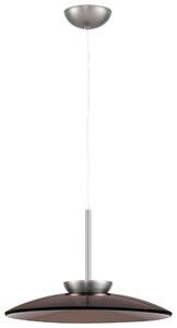 Hnědé skleněné závěsné LED světlo Nova Luce Esti 50 cm