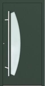 Hliníkové vchodové dveře FM Turen Premium P90 M212 zelená RAL6009