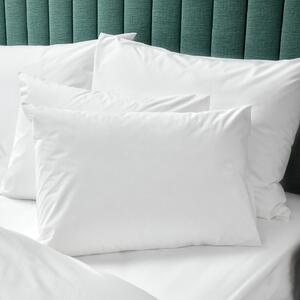 MARIELI Set na manželskou postel - bílé saténové povlečení Velikost peřiny: 2 ks 140 x 200 cm, Velikost polštáře: 2 ks 70 x 90 cm