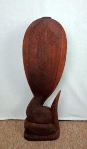 Socha KOBRA 80 cm, dřevo, ruční práce, Indonésie