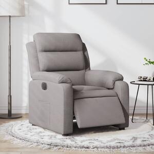 Elektrické polohovací křeslo taupe textil 3204964