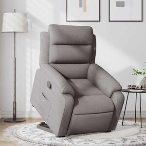 Zvedací polohovací křeslo taupe textil 3204988