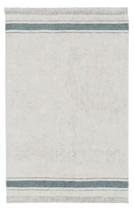 Modro-krémový pratelný ručně tkaný bavlněný koberec 140x200 cm Gastro Vintage Blue – Lorena Canals
