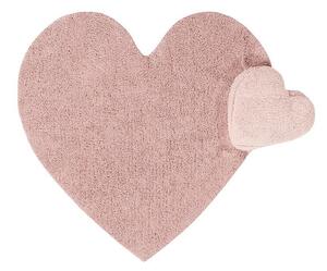 Růžový pratelný ručně tkaný bavlněný dětský koberec 160x180 cm Puffy Love – Lorena Canals